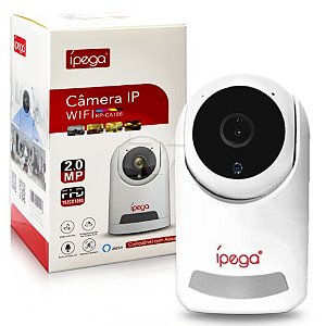 Câmera Smart IP WI-FI 360° c/Detecção de movimento KP-CA186 Ípega