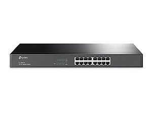 Switch 16 Portas Gigabit 1000Mbps Rackmount TP-Link TL-SG1016