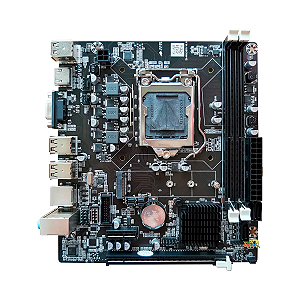 Placa Mãe Goldentec H61 DDR3 VGA HDMI Lan Gigabit Socket 1155 M.2 Nvme MBDDR3GEM2GT