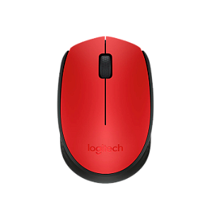 Mouse Sem Fio USB Ergonômico Ambidestro Vermelho M170 Logitech