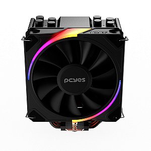 Cooler para Processador ARGB Frost Pulse Black Vulcan 2200RPM TDP 180W PCYes PEFPARGBBV