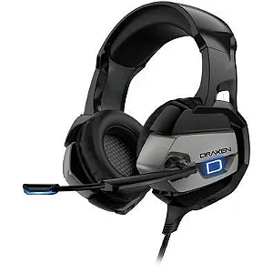 Headset Gamer P2 c/Microfone Driver 50mm Prata e Preto DN103 Draxen