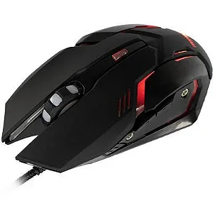 Mouse Gamer USB 2400Dpi c/Led Vermelho 6 Botões OPM-ARBOR/RD MyMax