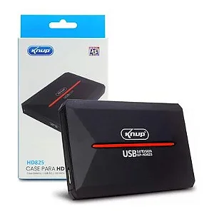 Case HD/SSD 2.5" USB 3.0 Business Preta HD825 Knup