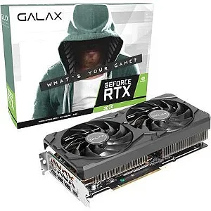 Placa de Vídro Geforce Nvidia RTX 3070 8GB GDDR6 256Bit HDMI Displayport 37NSL6M2DKOC Galax