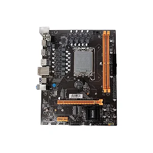 Placa Mãe BrazilPC H610 DDR4 LGA 1700 HDMI/DP M.2 NVME 12/13th BPC-H610M.2-TG