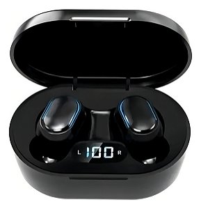 Fone de Ouvido Bluetooth 5.0 TWS Preto MTF-889 Tomate
