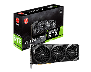 Placa de Vídeo Msi Nvidia Geforce RTX 3070ti 8GB GDDR6X 256bits Triple Fan DisplayPort HDMI 912-V505-007