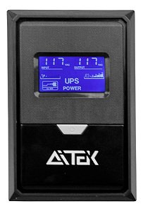 Nobreak Aitek UPS 650VA Entrada Bivolt Saida 110V 1 Bateria 2 Tomadas ANB-1106
