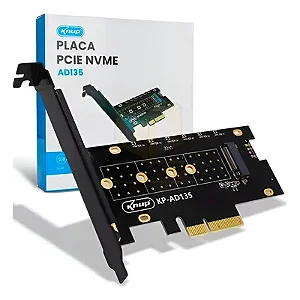 Placa Adaptadora PCIE para M.2 Nvme AD135 Knup