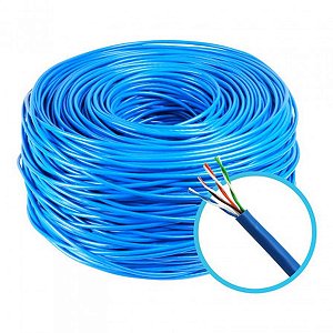 Cabo de Rede 305M CAT6 Azul 23AWG Homologado 100% Cobre Nexans