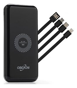 Carregador Portátil Power Bank 10.000mAh Universal c/Indução OR-PB10 Oberon