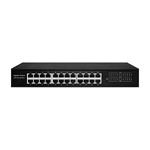 Switch 24 Portas Gigabit Full Duplex MDI/MDI-X KP-SW108 Knup