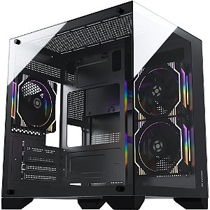 Computador Gamer Intel i3 8350k, Placa Mãe H110 DDR4, Memória 16GB 2666MHz, RX 590 8GB, Nvme 500GB