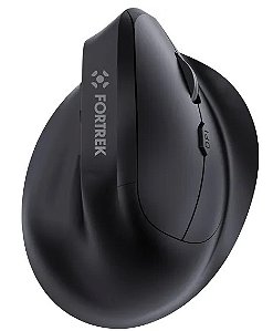Mouse Sem Fio USB Ergonômico Vertical Preto MERG15 Fortrek