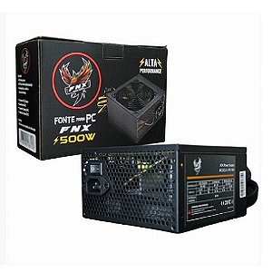 Fonte ATX 500W Real Com Cabo FNXFA/500 FNX