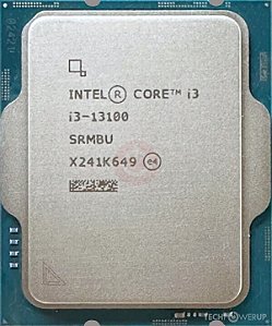 Processador Intel Core I3 13100 3.40GHz Cache 12MB 1700 OEM