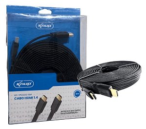 Cabo HDMI x HDMI 10M KP-YP51000 Knup achatado