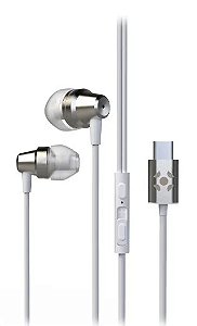 Fone de Ouvido Branco Estéreo IE210 Fortrek