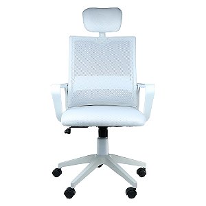 Cadeira Escritorio Diretor Ergonomica Branco Moch-dirnbf/wh