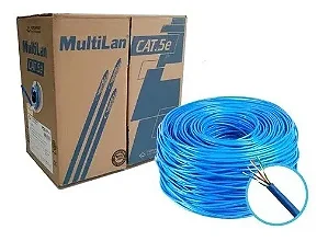 Cabo De Rede Cat5e 305m Multilan Azul Furukawa