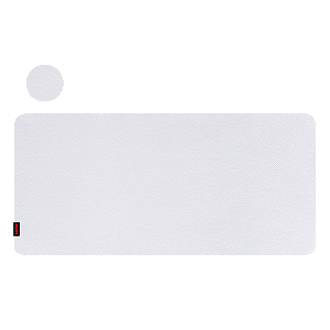 Mouse Pad Pcyes Exclusive Corporativo Branco 800x400x3mm Superfície PVC Base Suede