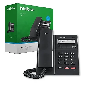 Telefone IP Intelbras TIP 125i com Display Backlight, Viva-Voz, PoE e Áudio HD