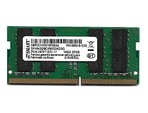 Memória RAM Smart 16GB DDR4 2400MHz SODIMM para Notebook /SF4642G8CK8IEGKSBG/