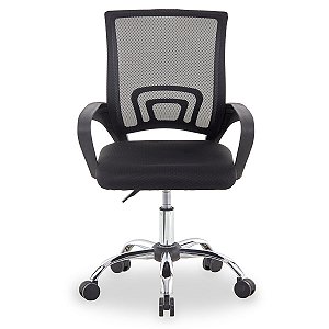 Cadeira Executiva MAXOFFICE MOCH-LOW/BK mesh/giratoria/120kg/ajuste altura