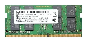 Memória Note 16GB DDR4 2666MHz SODIMM se1-11 Smart
