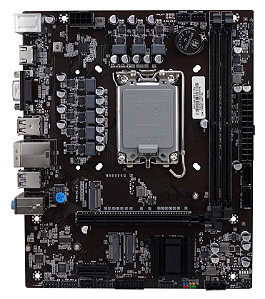 Placa Mãe BRAZIL PC BPC-H610M.2-TGV LGA1700 Intel H610 2x DDR4 M.2 NVMe HDMI VGA
