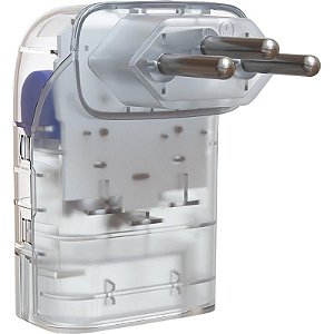 Protetor de Surto iClamper Pocket Fit 1 Tomada 10A 3 Pinos 6kA Preto 026802