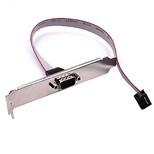 Espelho Rabicho Extensor Serial DB9 RS232 Interno 30cm para Placa Mãe