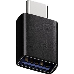 Adaptador Fortrek UC2A Nano USB-A 3.0 Macho para USB-C Fêmea OTG 5Gbps 3A Preto