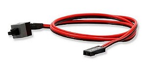 Cabo Botão Power SW Liga Desliga para Placa Mãe PC Gabinete com 50cm para Teste de Bancada e Reposição