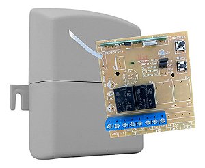 Receptor ECP Reptor F105836 2 Canais 433.92MHz para Portão e Alarme, Code Learning e Hopping Code, Capacidade 500 Controles