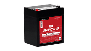 Bateria Selada UNIPOWER UP1250 12V 5.0Ah para Nobreak e Sistemas de Segurança