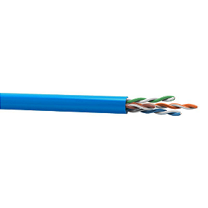 Cabo de Rede Wec CAT6 UTP 24AWG Cobre 250MHz Homologado Anatel Azul (Venda por Metro)