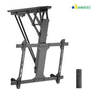 Suporte Motorizado de Teto PCYES PLMSTM01A para TV 32 a 70 polegadas até 35kg com Controle Remoto e Alexa