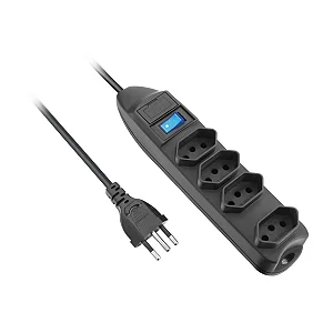 Protetor de Linha Elgin 4 Tomadas 10A com Proteção Contra Surtos Cabo 1.5m Bivolt