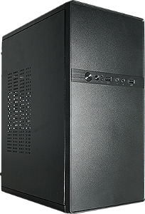 Gabinete KMEX GM-0368 mATX com Fonte 200W 2 USB 2.0 Áudio HD Preto Bivolt