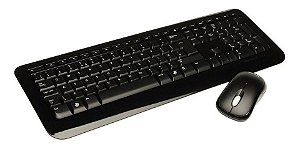 Kit Teclado e Mouse Wireless 850 ABNT2 PY9-00021 Preto MICROSOFT