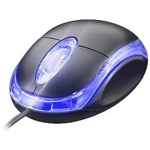 Mouse USB 1000DPI Led Azul MS-10 Exbom