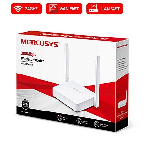 Roteador Wireless 300Mbps 2 Antenas 5dBi IPV6 IPTV MW301R Mercusys