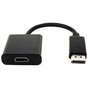 Cabo Conversor DisplayPort Macho x HDMI Fêmea 1080p