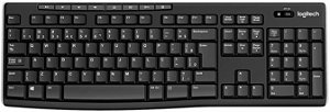 Teclado Sem Fio ABNT2 Preto Multimídia K270 Logitech