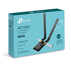 Placa de Rede PCI-E Wireless DualBand Bluetooth AC1200 Archer T4E TP-Link