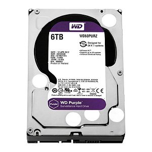 Hard Disk Purple 6TB SATA 5400RPM Surveillance Western Digital