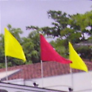 Kit 10 Bandeiras Triângulo 90X1.30cm Sem Mastro