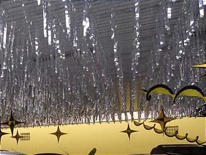 Varal de fitas metalizadas com 100mts 5 por mts